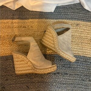 Prada suede wedges